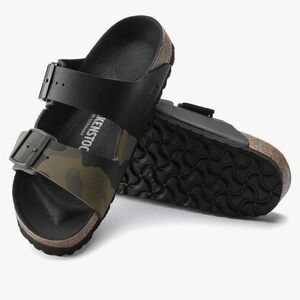 Birkenstock Black/Desert Soil Camo Green 36